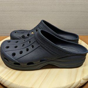 Crocs Navy Classic Clog Slip On Shoes Sandals Size Womens 9 / Mens 7